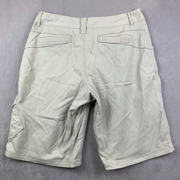 Men's White Cargo Shorts - Picture 7 of 7